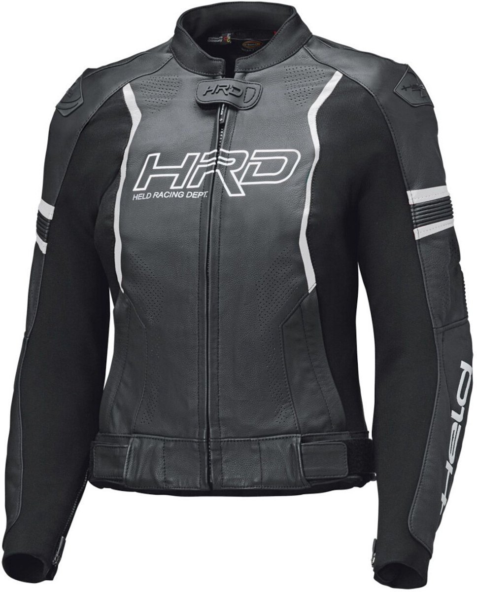 Held Street Rocket 4 Dames Zwart Wit Leren Motorjas - Jas