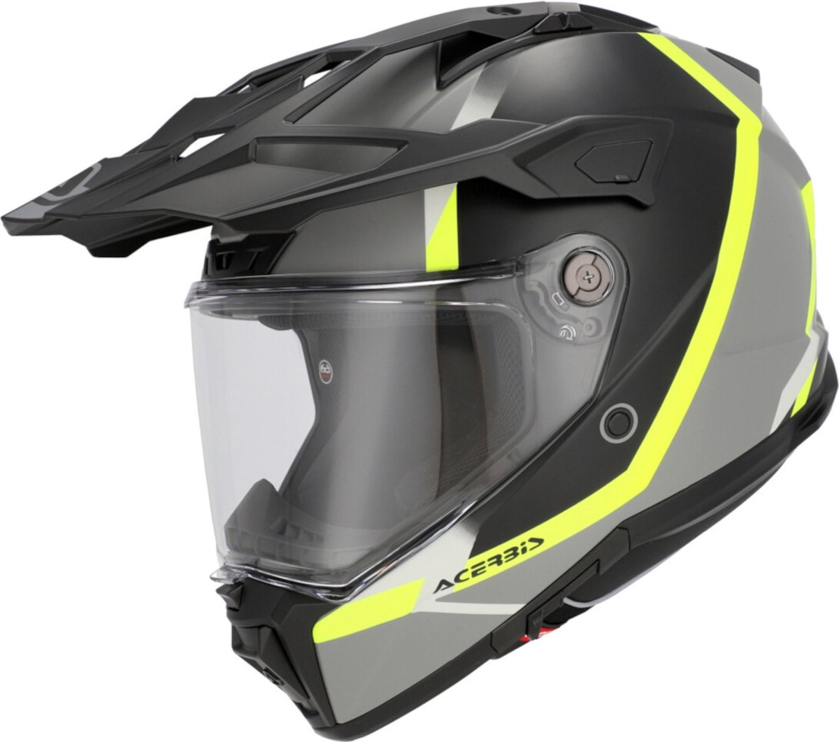 Acerbis Attack Graphic Mat Zwart Geel Adventure Integraalhelm - Helm