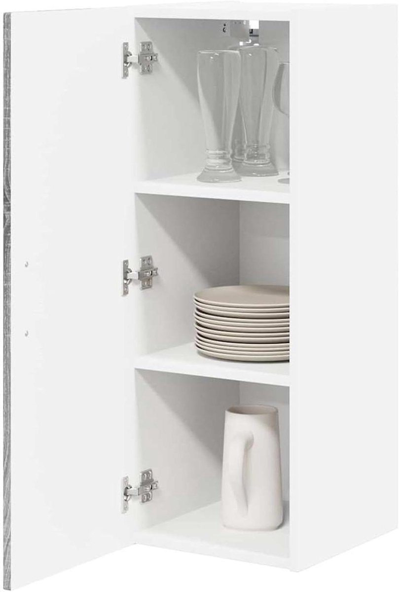 Keukenkast met Schuifdeuren - Wandkast Keuken - Keuken Organiseren - Ruimtebesparend Ontwerp - 30 x 31 x 80 cm