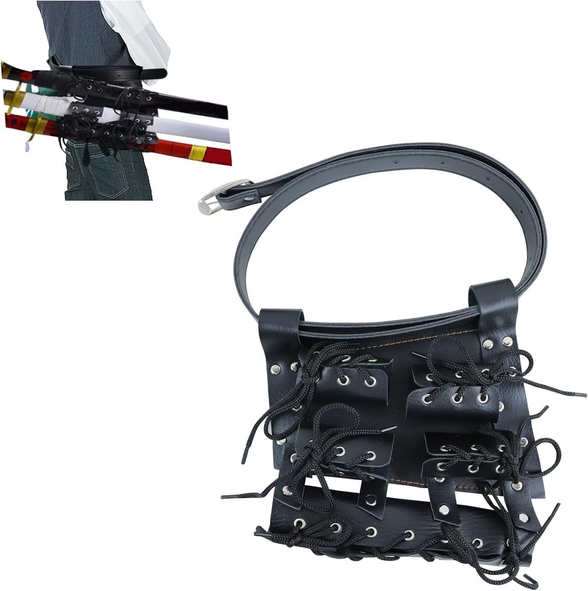 Middeleeuwse retro zwaardriem, sabelriem, Zoro, Katana, Dolk, zwaard-kostuumaccessoires voor zwaard