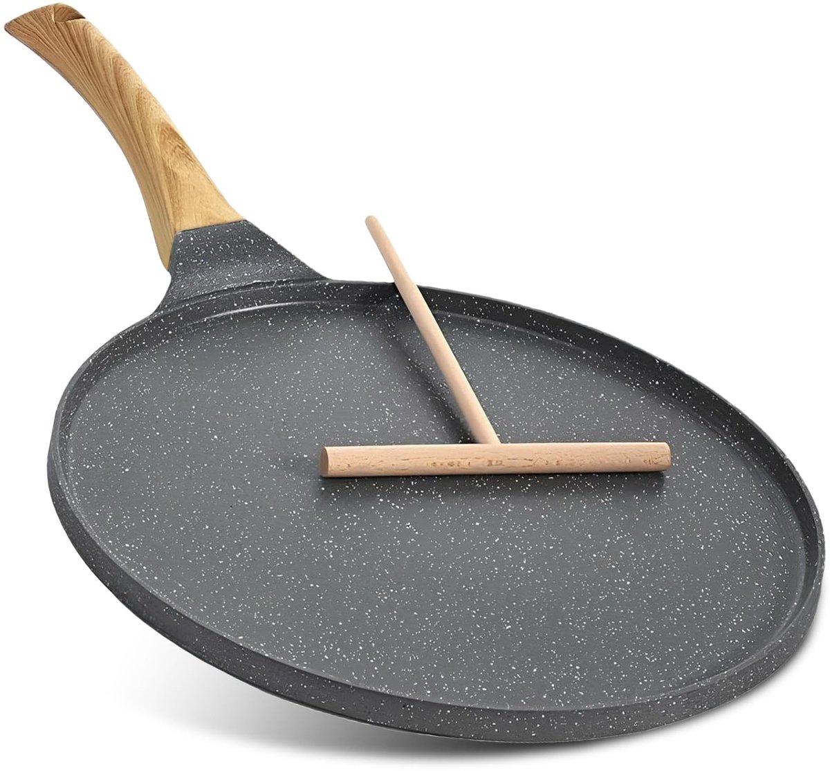 Omgoods - Non-Stick Maifanite Crepe Pan - 26cm met Bakelite Handvat