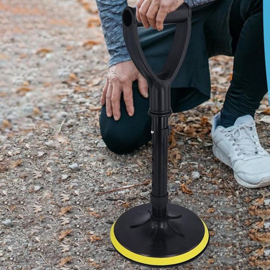 Sta Op Hulp - Zit Sta Hulpmiddel - Ondersteuning Bij Opstaan - Verstelbaar Antislip - 42-52 cm Hoogte - Zwart — afbeelding 5