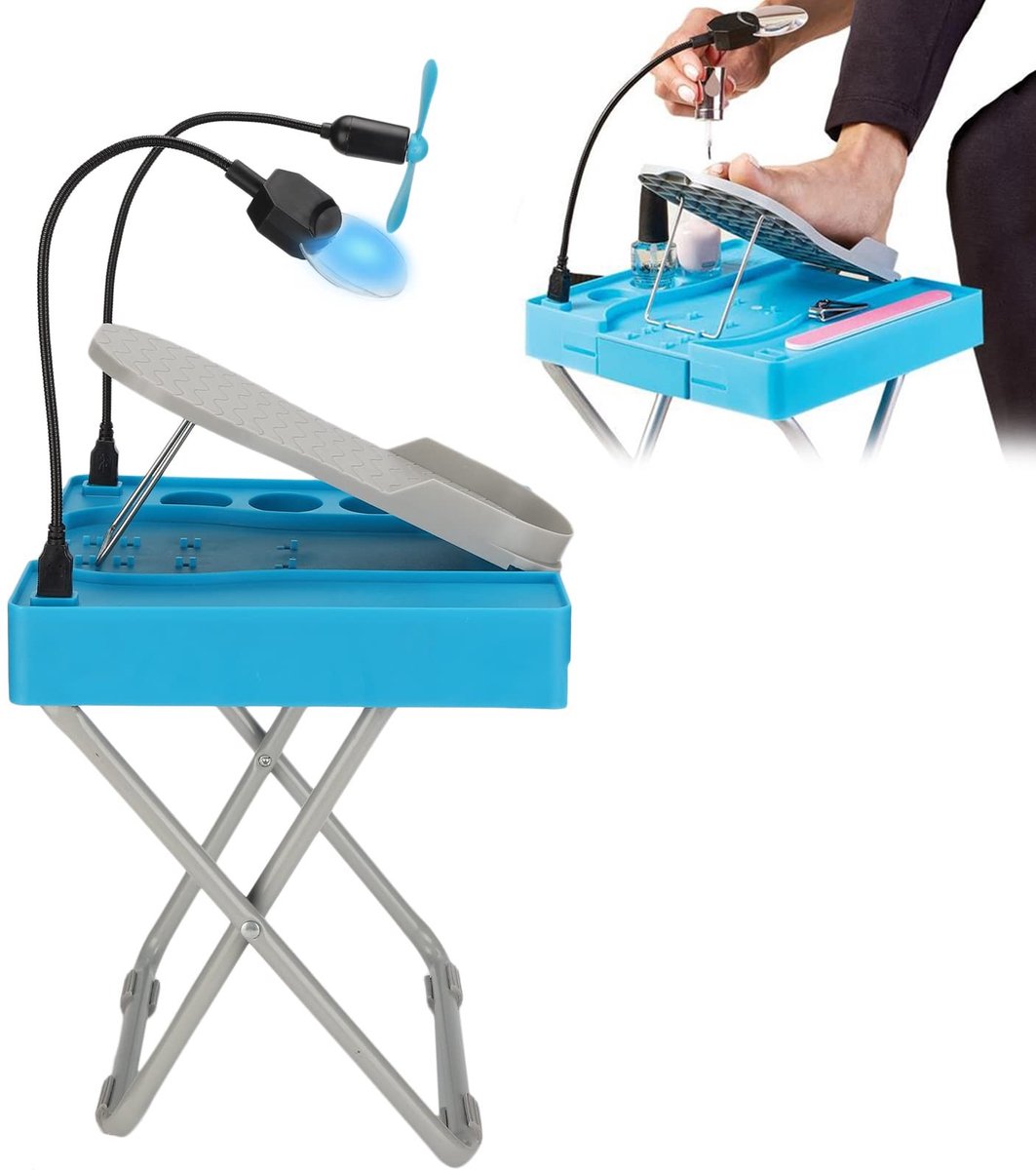 Omgoods - Pedicure Voetsteun - Verstelbare Voetsteun - Professioneel en Antislip - Handig voor Ouderen en Zwangeren - Pedicure Voetsteun Sets - Inc...