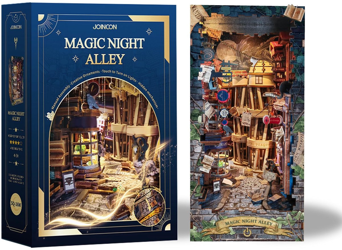 Omgoods - Book Nook DIY Kit - Miniatuur huis set voor volwassenen en tieners