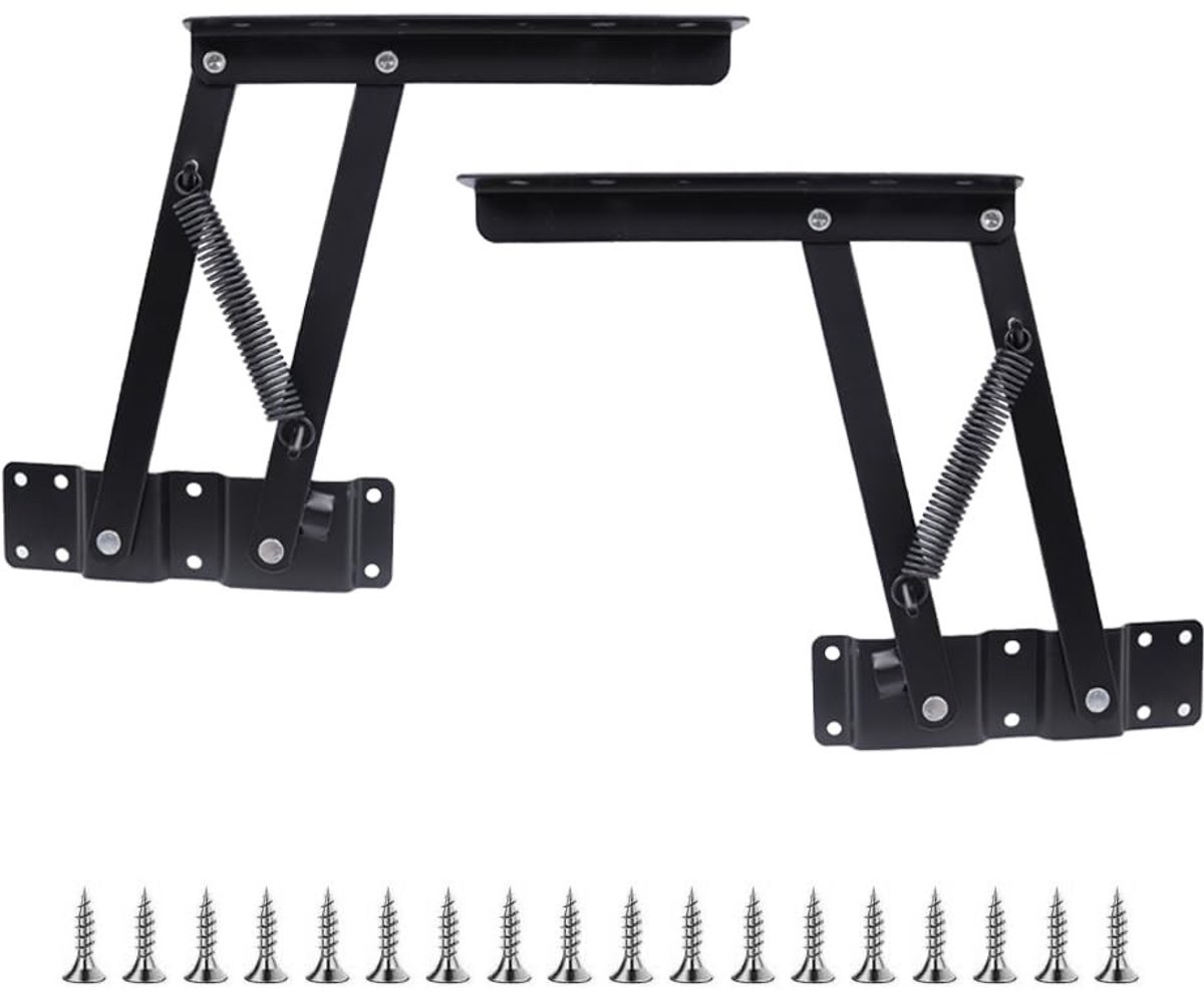Omgoods - Spring Hordenset voor Koffietafel - Zwart, 30 kg draagvermogen