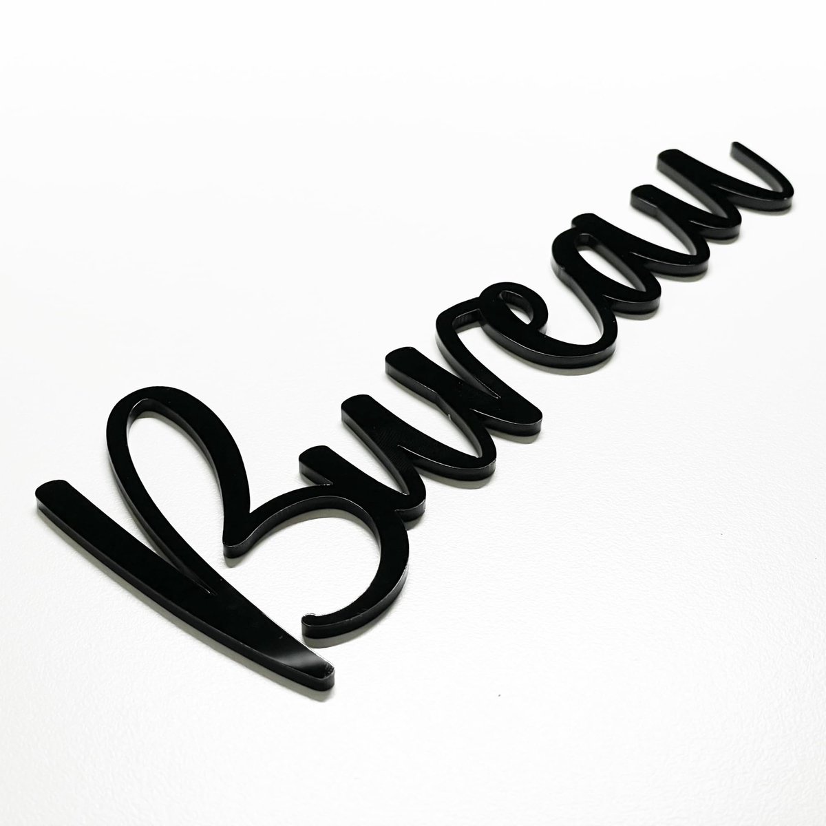 Omgoods - 3D Deurplaat - Toiletten, Badkamer, Keuken, Atelier - Acrylglas met Laser Cut