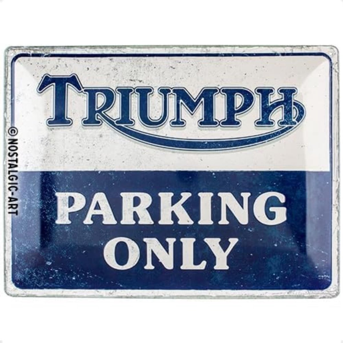 Omgoods - Nostalgisch Retro Metaal Bord Triumph Parking Only 30 x 40 cm