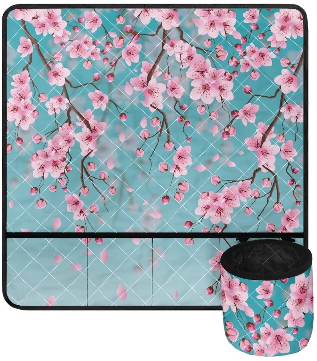 Omgoods - Retro Plum Blossom Naaimachine Pad met 4 Opbergvakken