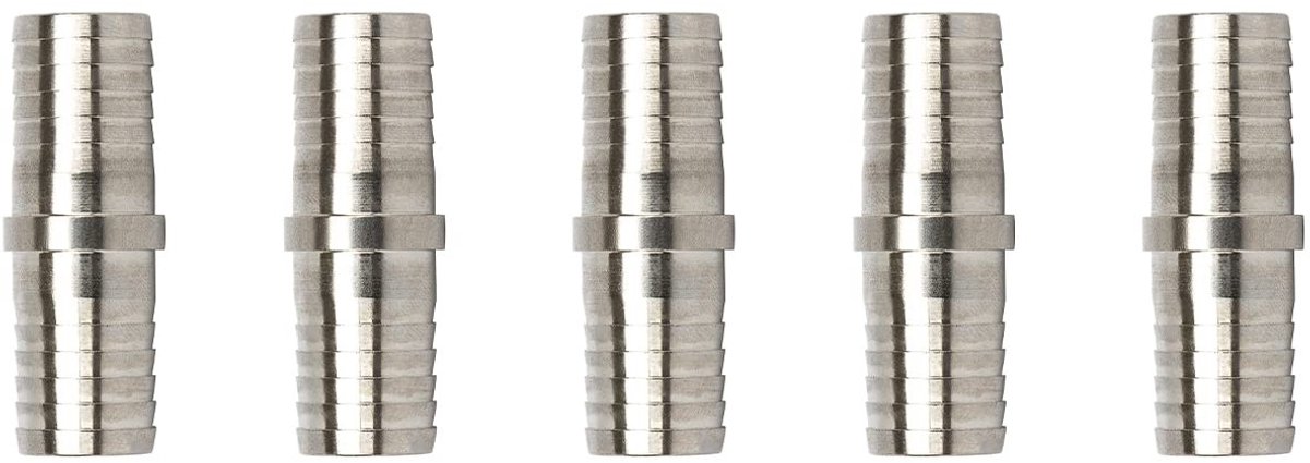 Omgoods - 5 Stuks 10mm Ribbel Tuinslang Koppelingen