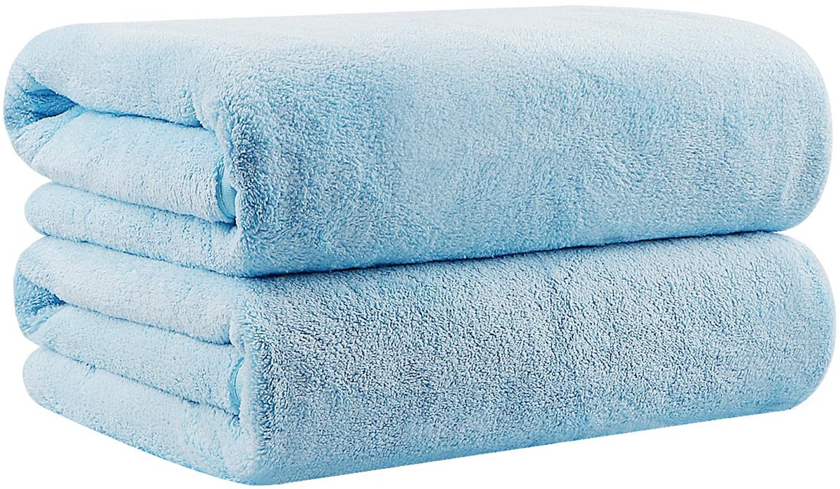 Omgoods - Set van 2 Microfiber Badhanddoeken voor Sneldrogen