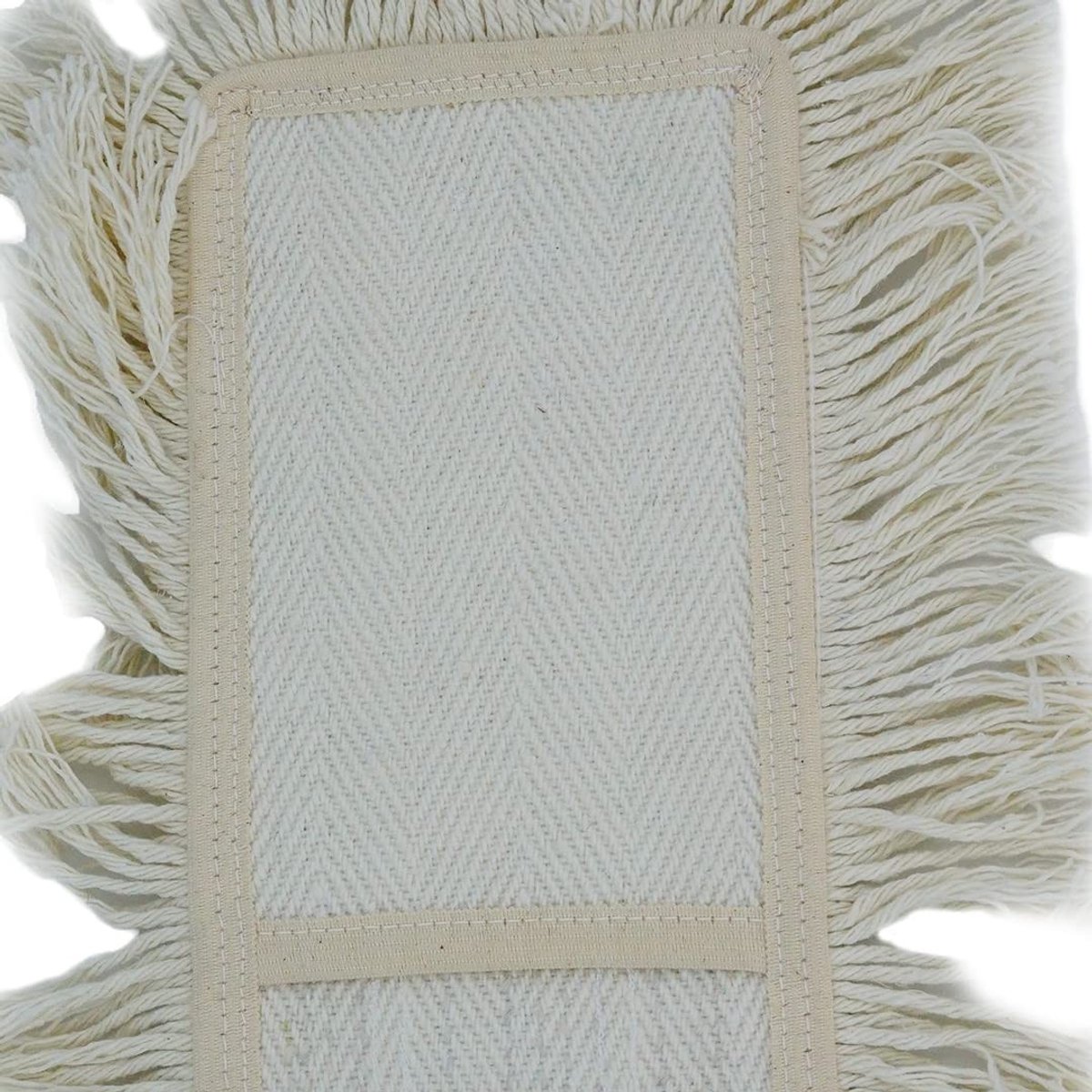 Omgoods - Vervangende Broomdoek 60 cm met Pocket - Katoen, Wit