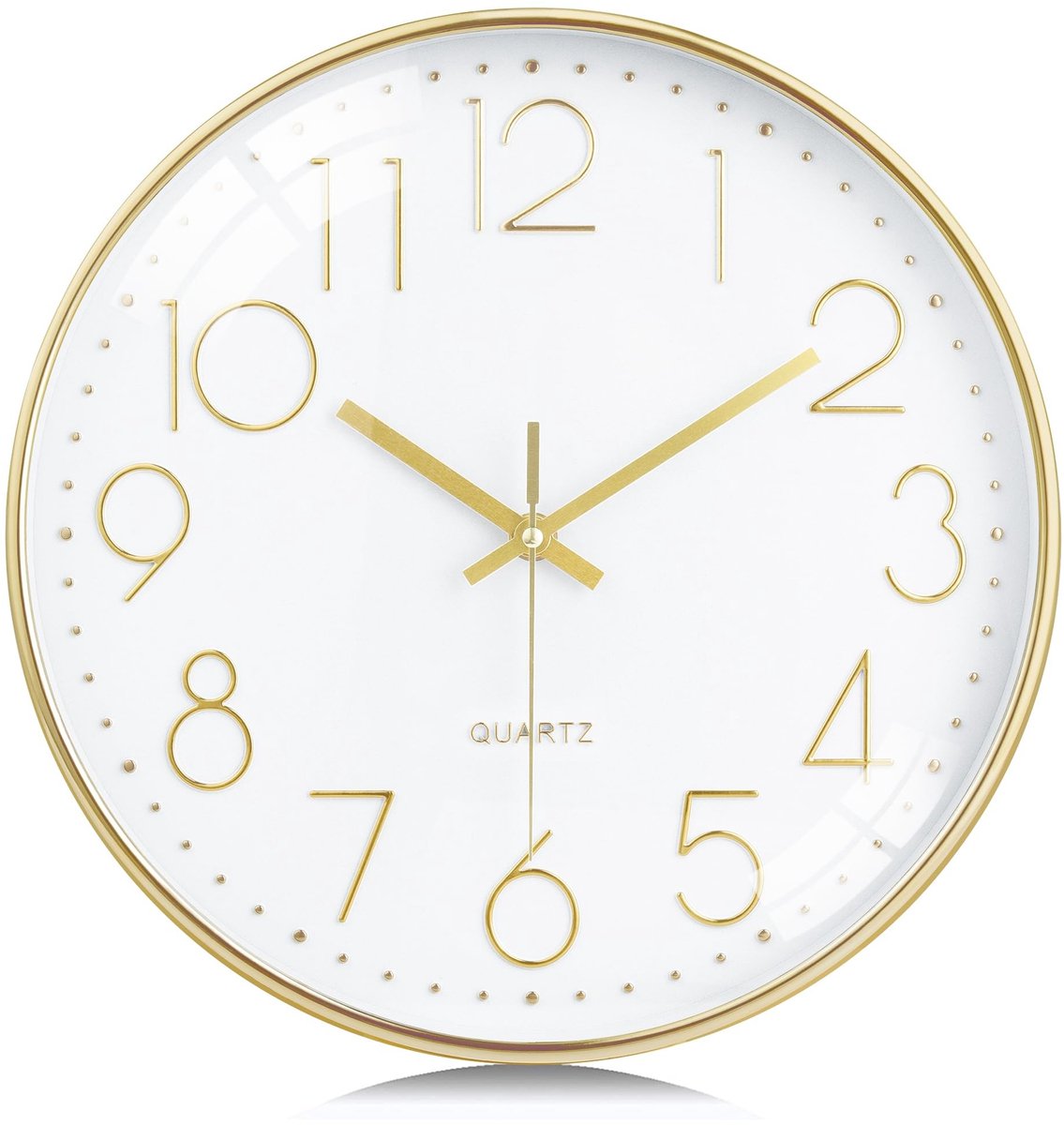 Omgoods - Lafocuse 3D Numerals Wandklok - Stille Quartz Klok 30 cm