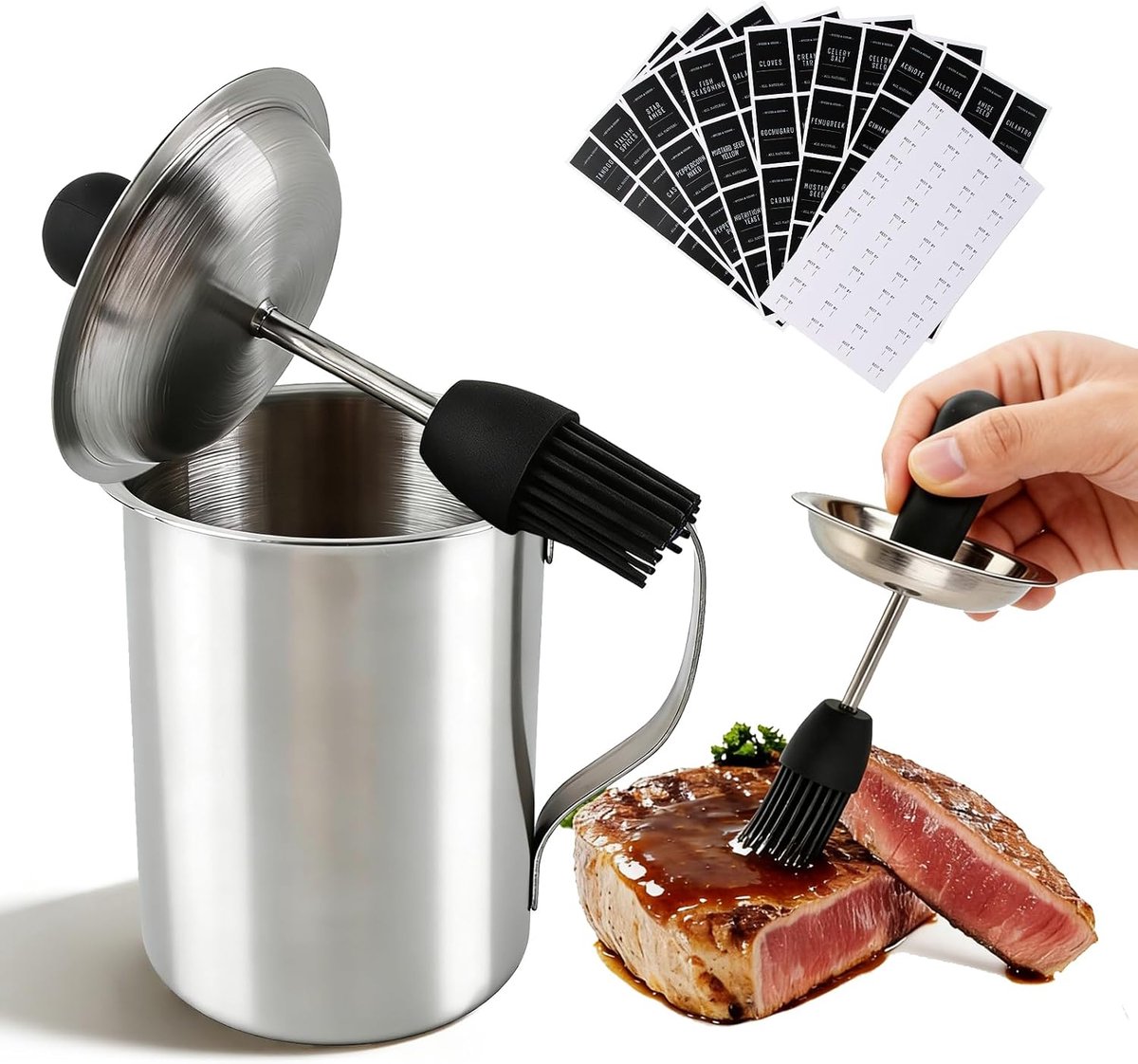 Cadeaus voor mannen, BBQ-grillborstel, cadeau voor hem Valentijnsdag