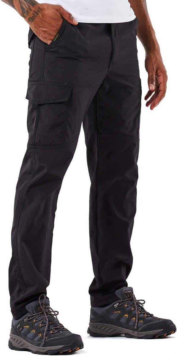 Wandelbroek voor heren, outdoorbroek, trekkingbroek, softshellbroek, functionele broek, cargobroek, sneldrogend, waterdicht, winddicht