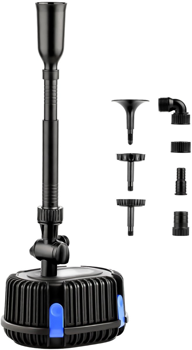 Omgoods - CHP-1000 Tuinpomp - 20 W met 1000 L/h voor Waterfall en Fontein