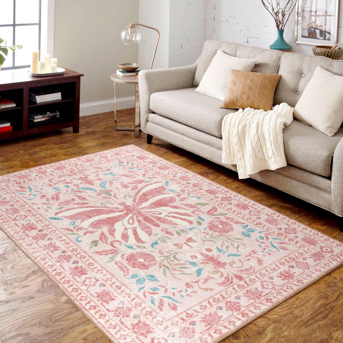 Omgoods - Butterfly Vloerkleed 120x180cm, Wasbaar en Antislip voor Woonkamer en Slaapkamer