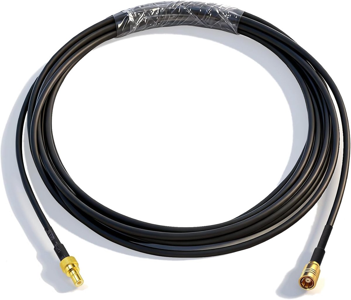 DAB Aerial Extension Cable SMB Adapter Male to Femal Connector with RG174 3m 9.84ft SMB Extension Cable for DAB+ Radio Alpine AiliTech Clarion Pioneer | Coaxiale verlengkabel voor DAB + Alpine AiliTech Clarion Pioneer autoradio