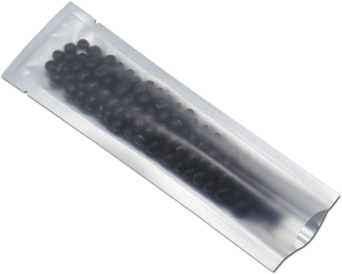 Omgoods - 100 Mylar Paper Vacuum Bags - 5.5 x 25 cm