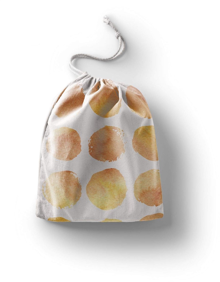 Omgoods - Herbruikbare Katoenen Tas met Trekkoord 40x50cm Multicolor