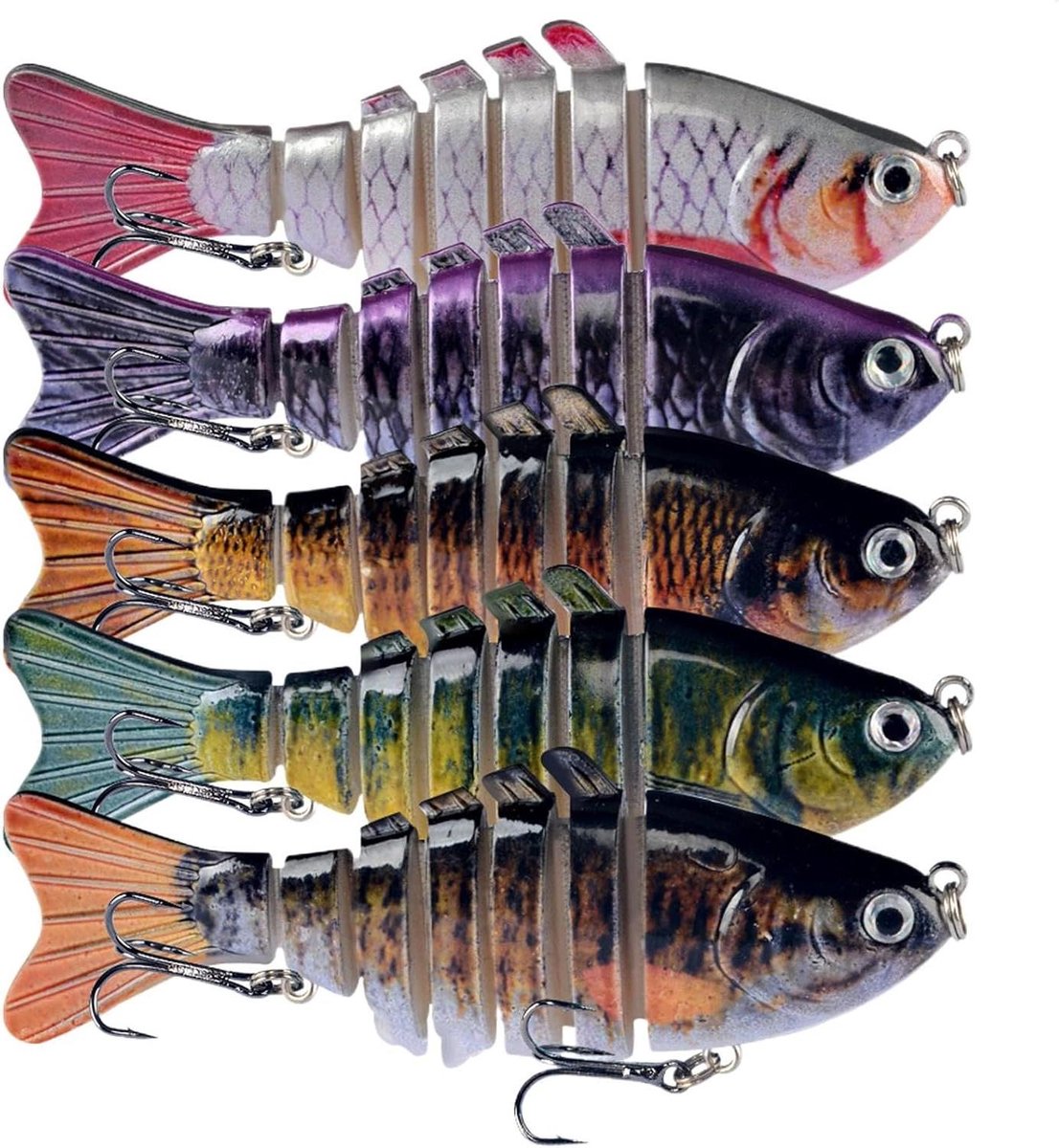 Gesegmenteerd Swim Bait - Kunstaas Swimbait - Zoetwatervissen - Realistische Zwemactie - 10 cm - Niet gespecificeerd