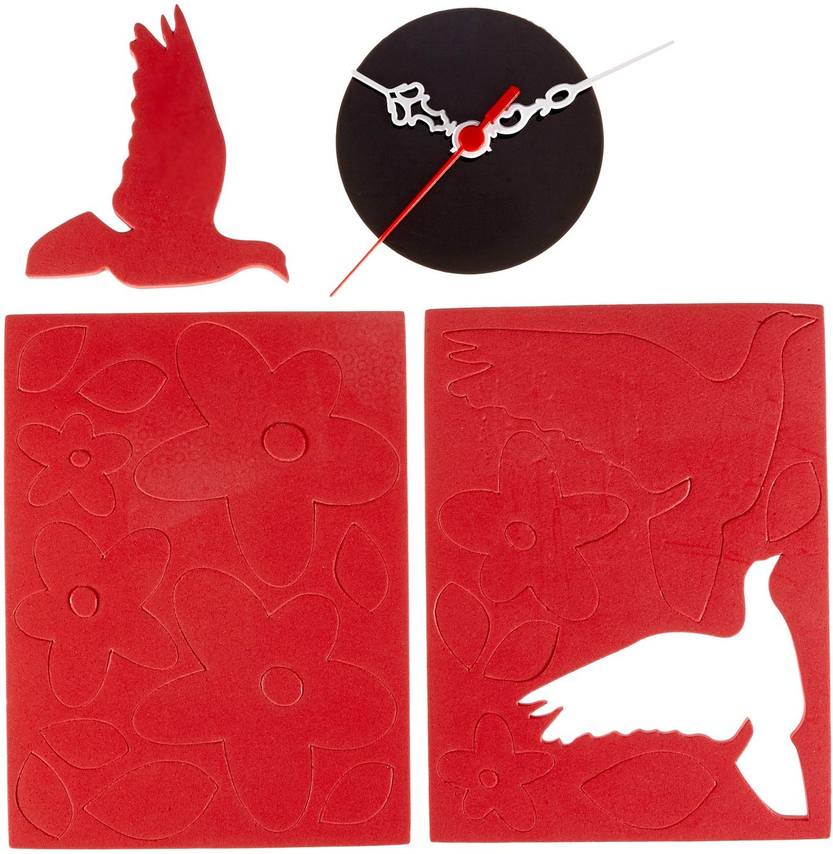 Omgoods - Kleurrijke Wandklok - Decoratieve Klok voor Wandmontage