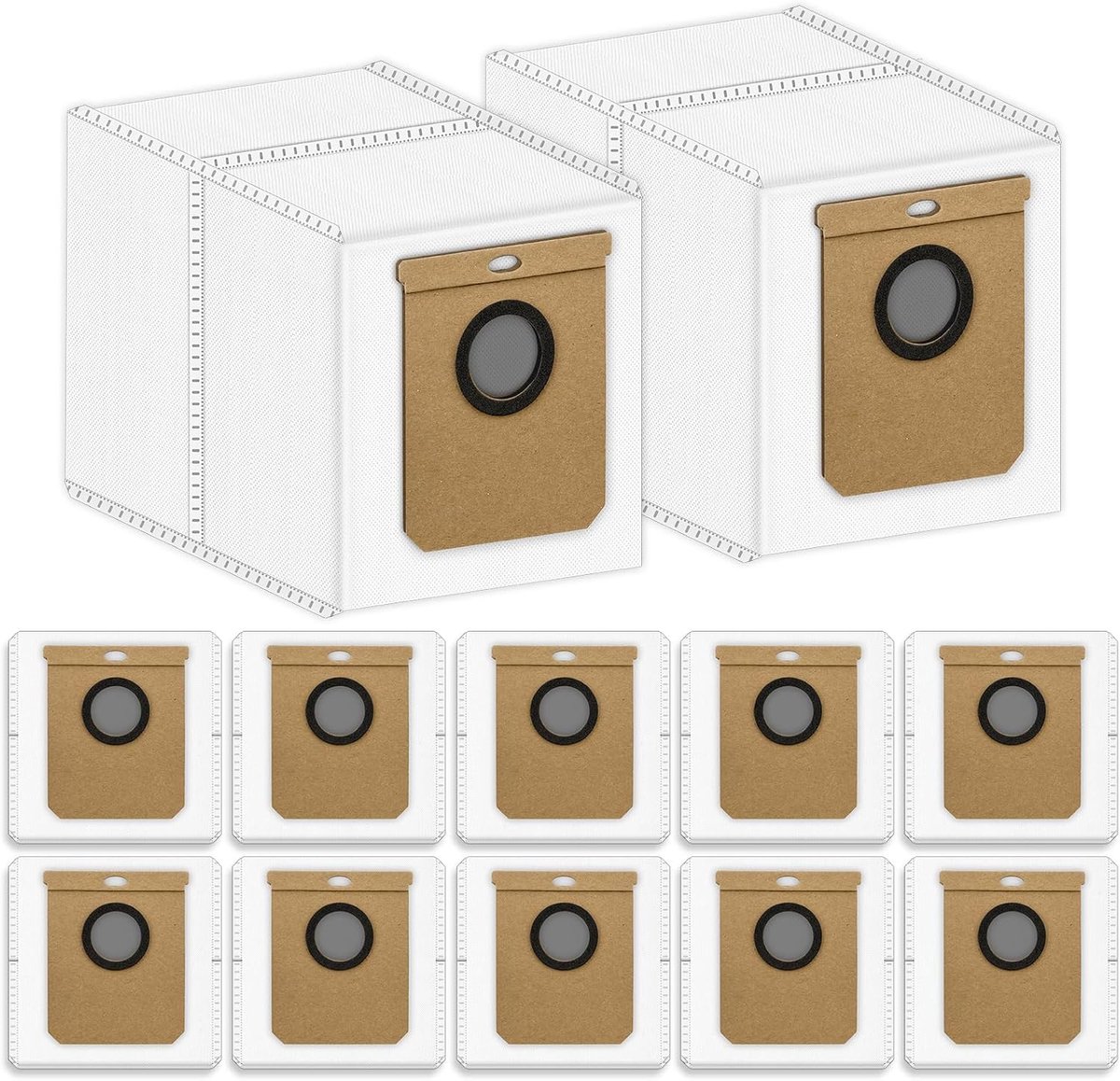 (12 stuks) Vervangende stofzakken compatibel met eufy L60 Ses L50 Ses