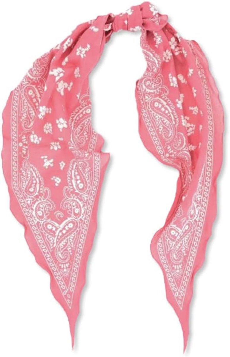 Amerikaanse Vintage Paisley Bloemenpatroon Halsdoek Katoen Bandana Sjaal Smalle Lange Diamanten Sjaal Ademend Lichtgewicht Kleine Nek Tie Hoofdtooi Haar Sjaal Handvat Wrap Lint Sjaal