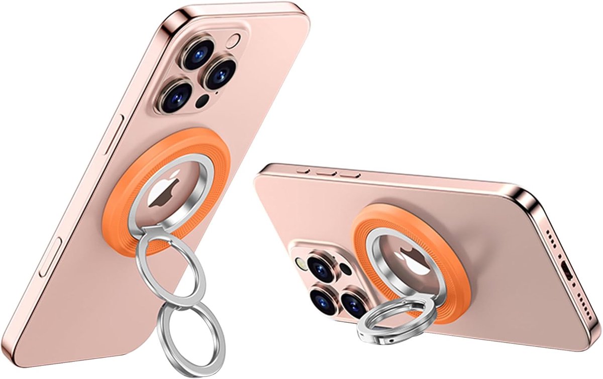 zZjoOoj Magnetische vingerhouder met ring, 360° draaibaar, sterke