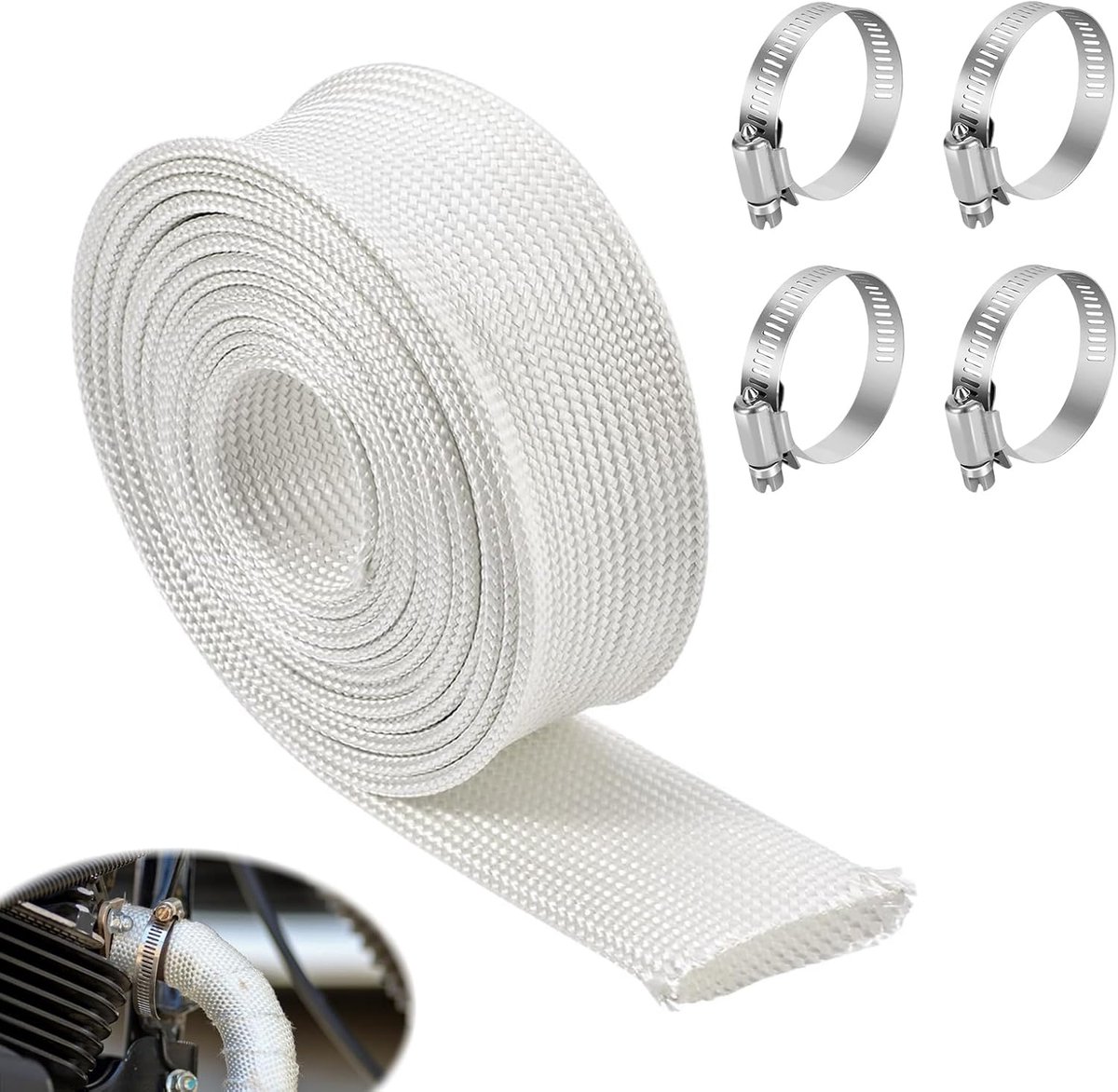 Uitlaatslang voor stroomgeneratoren, 25 mm, hittebestendige