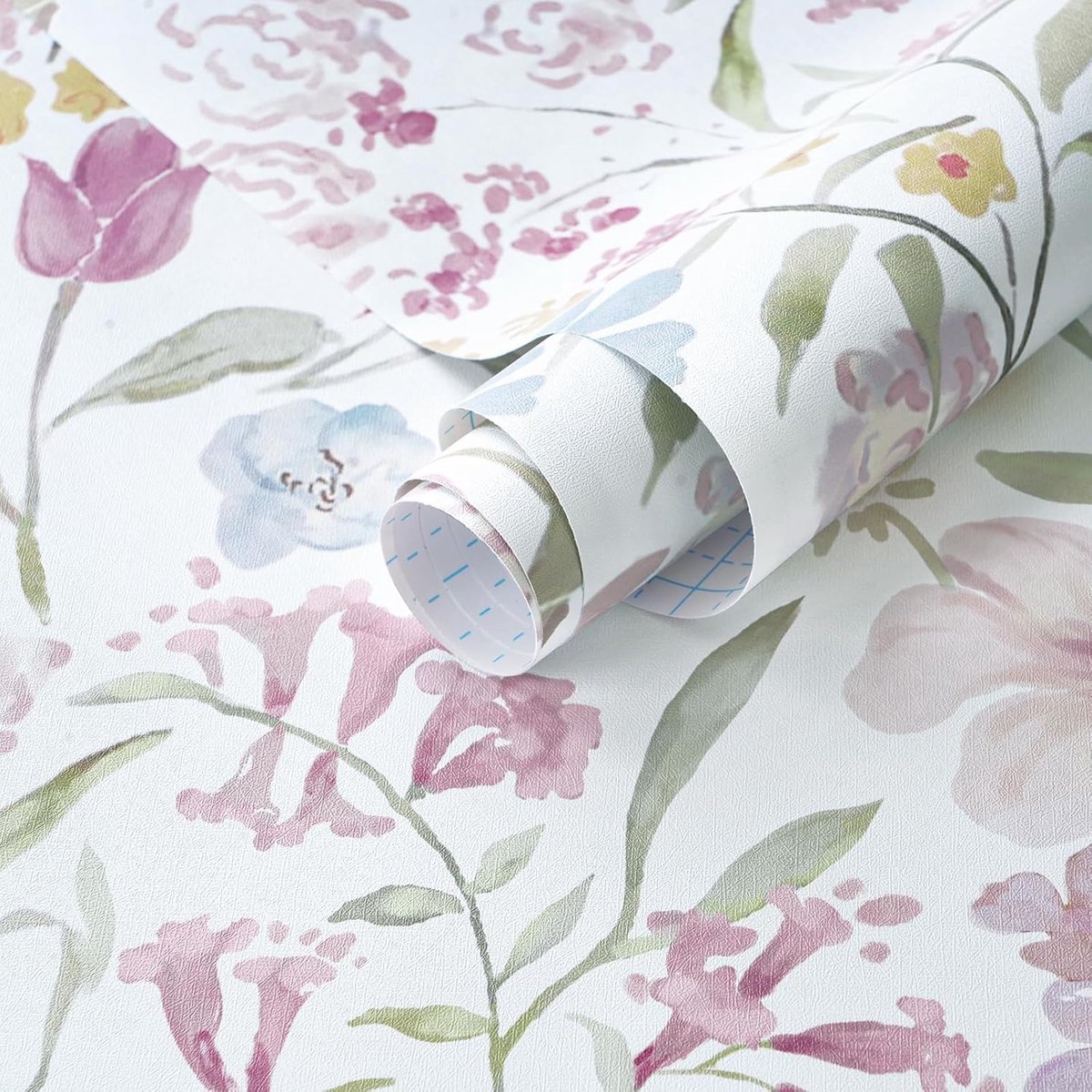 Zelfklevend Behang 44 x 300 cm - Vintage Bloemen Design - Waterproof Vinyl - Perfect voor Woonkamer en Slaapkamer - SnelShoppen
