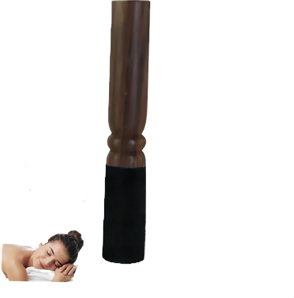Handgemaakte Tibetaanse klankschaal met houten standaard, leren stok en houten rasp voor ontspanning en meditatie