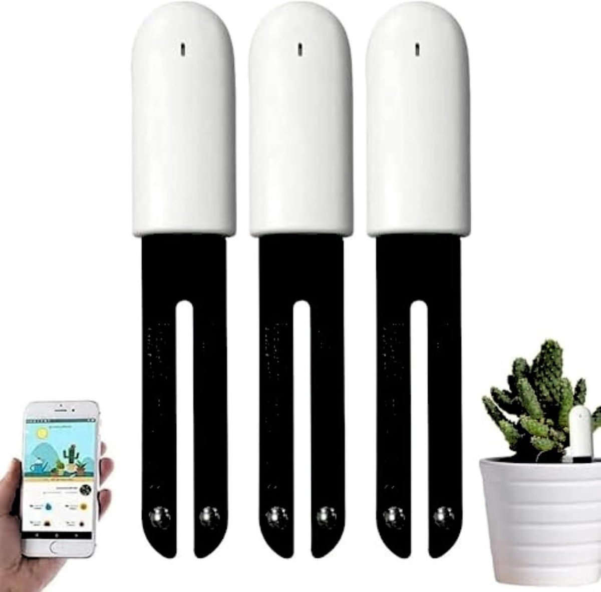 4-in-1 Bodemvochtigheidsmeter,Vochtigheidsmeter voor planten,Bodem