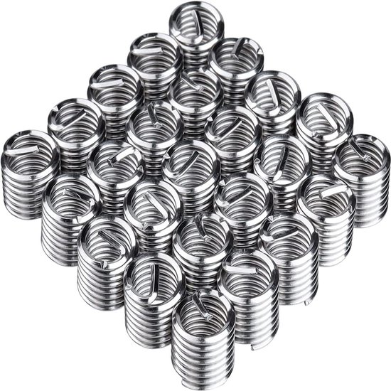 30 stuks schroefdraad reparatiekit M8 x 1,25 mm schroefdraad invoegen — afbeelding 3