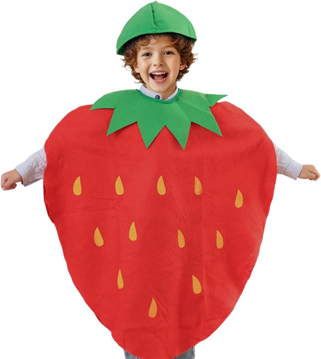 Aardbeikostuum voor kinderen, aardbeienkostuum voor kinderen