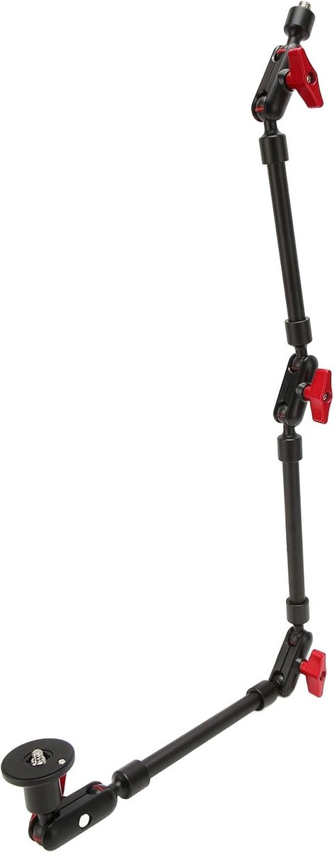 SnelShoppen - 31 Inch Magic Arm, Geveerde Frictie Arm, Muurbevestiging Magic Arm met 1/4 en 3/8 Inch Schroefdraad, 360 Graden Rotatie, Super Klem
