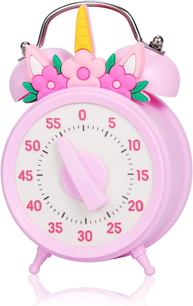 Timer visivo 55 minuten - mechanisch - stil voor kinderen en volwassenen - ideaal voor het onderwijs - ShopVlot
