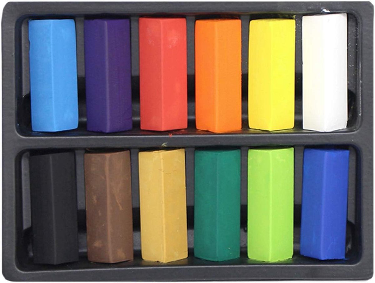 Set zachte pastelkleuren om te tekenen, 12 kleuren