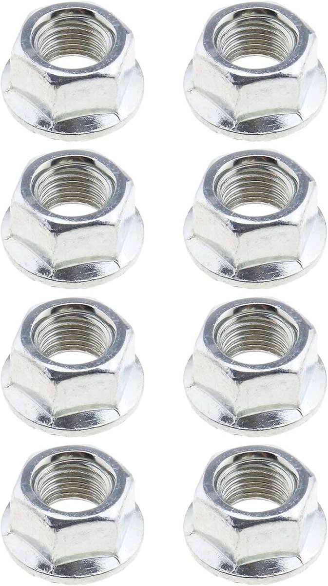 8 Stks 5/16" (8mm) 3/8" (9.5mm) Fiets Wiel As Track Moeren voor