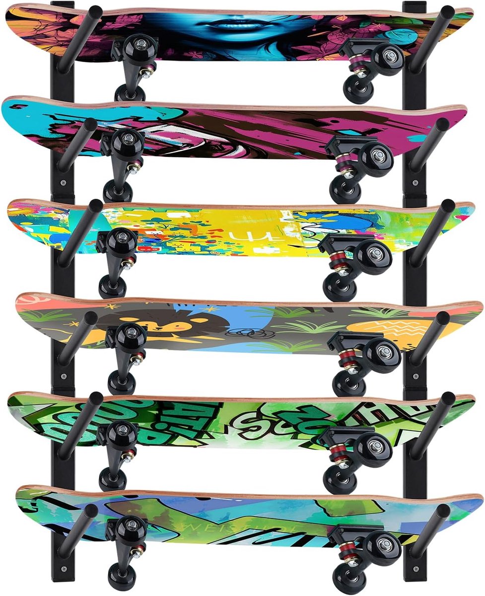 Wandhouder voor skateboards, wandhouder voor snowboard, wandhouder