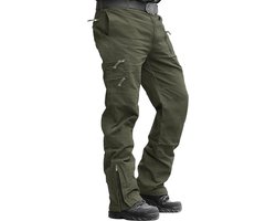 Men's Cargo Work Trousers Cotton Pants Outdoor Camping Hiking