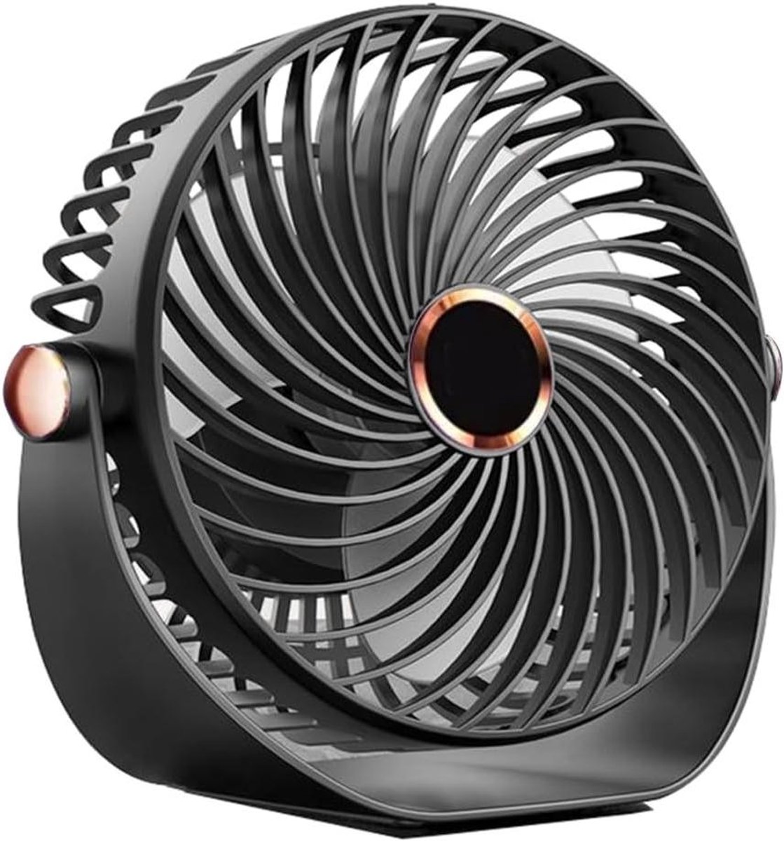 Mini Handventilator - Draagbare Ventilator - Koelte Genieten - Stille Werking - 3600 mAh Batterij - Zwart