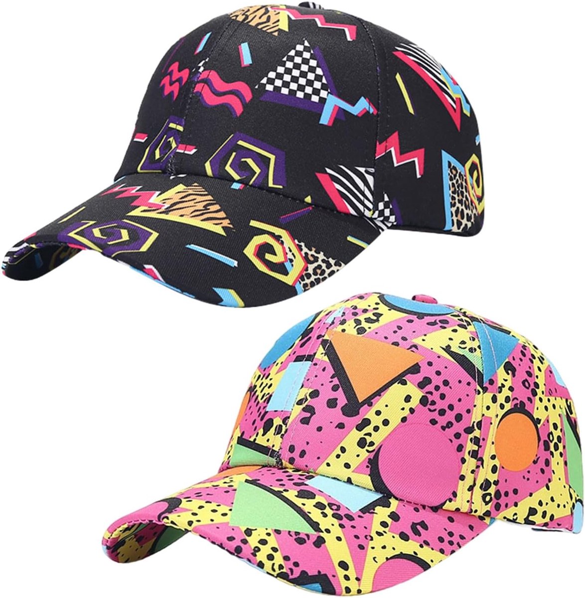 Honkbalpetten mode strand zonnepet print retro jaren 80 honkbalpet