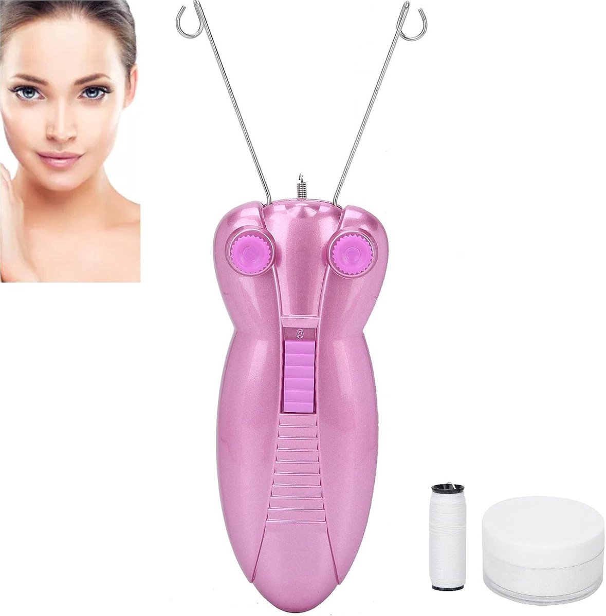 SnelShoppen - Elektrische Gezichtsbeharing Verwijderaar voor Dames, Traditionele Epilator met USB Oplaadbare Draad, Perfect voor Thuisgebruik, Mooi en