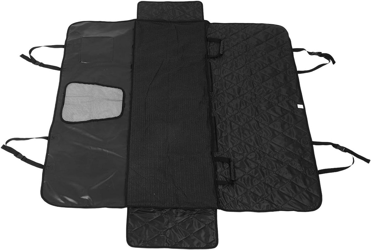 Autostoelhoes Huisdieren - Hondenhoes Auto - Veilig Vervoer - Waterdicht & Antislip - 137 cm Breed - Zwart