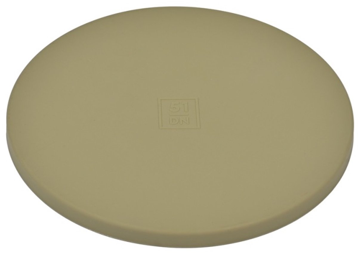 Deksel siliconen voerbak khaki 21cm
