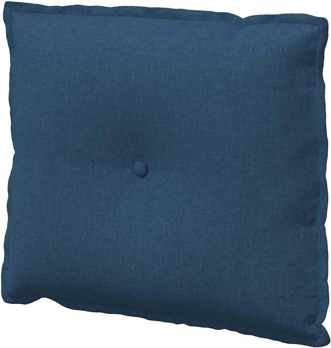 Rugkussen - Leeskussen Wigkussen - Comfortabel Lezen - Zachte Polyester Vulling - 60 x 19 x 50 cm - Blauw