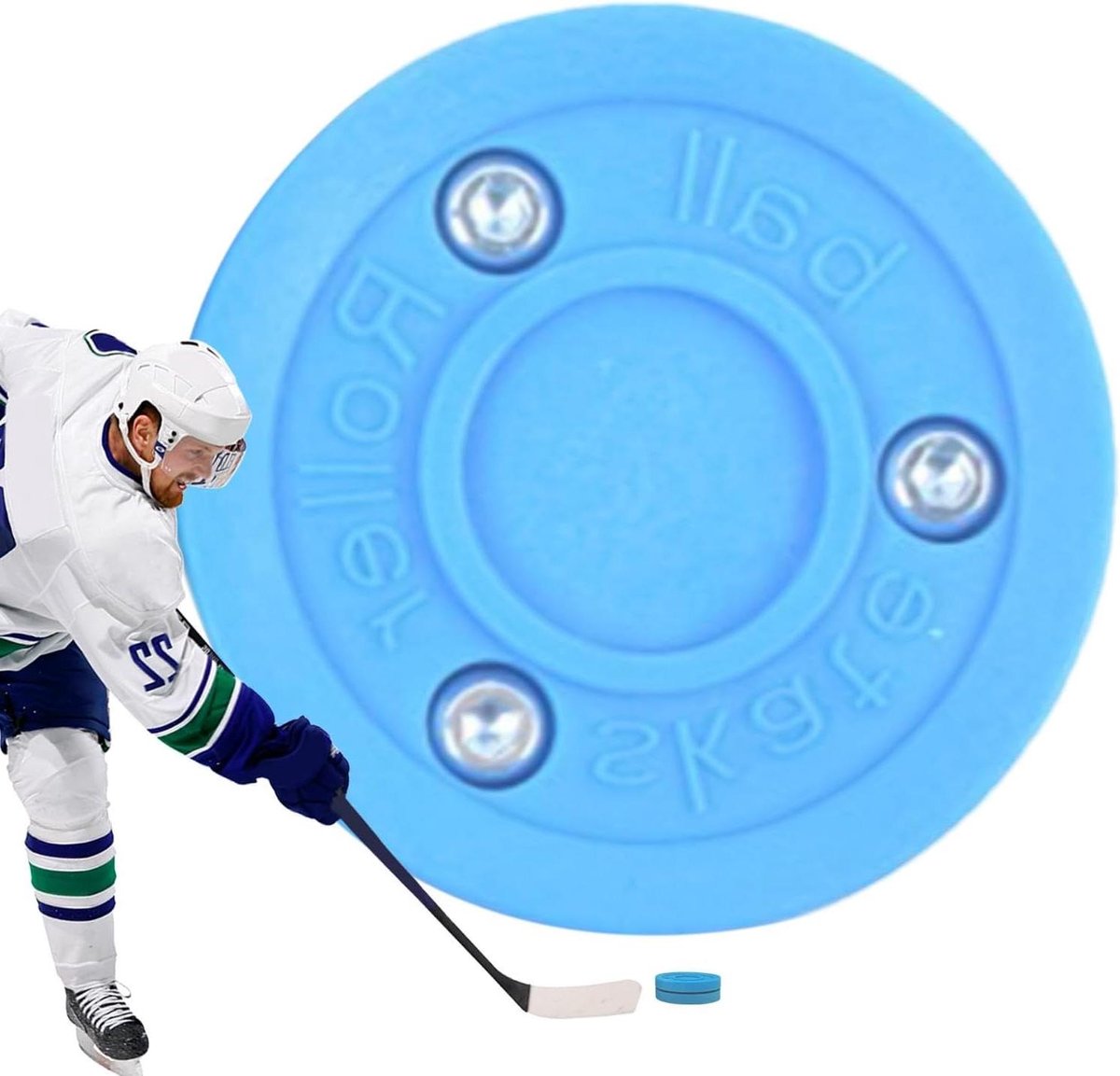 Street Hockey Puck - Roller Hockey Puck - Buitenshuis Spelen - Schokabsorberend Schuim - 11 cm Breedte - Willekeurige Kleur