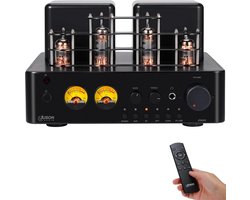 SnelShoppen - HiFi Buizenversterker JTA50, Bluetooth 5.0, Afstandsbediening, AUX, COAX, Phono, USB Ingang, Subwoofer Uit, 2.1CH voor Platenspeler