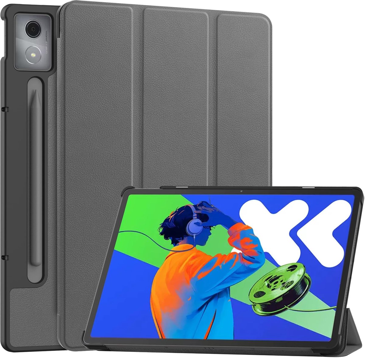 Omgoods - Slimme Tablet Case voor Lenovo Xiaoxin Pad Pro 12.7 inch - Auto Sleep/Wake Functie