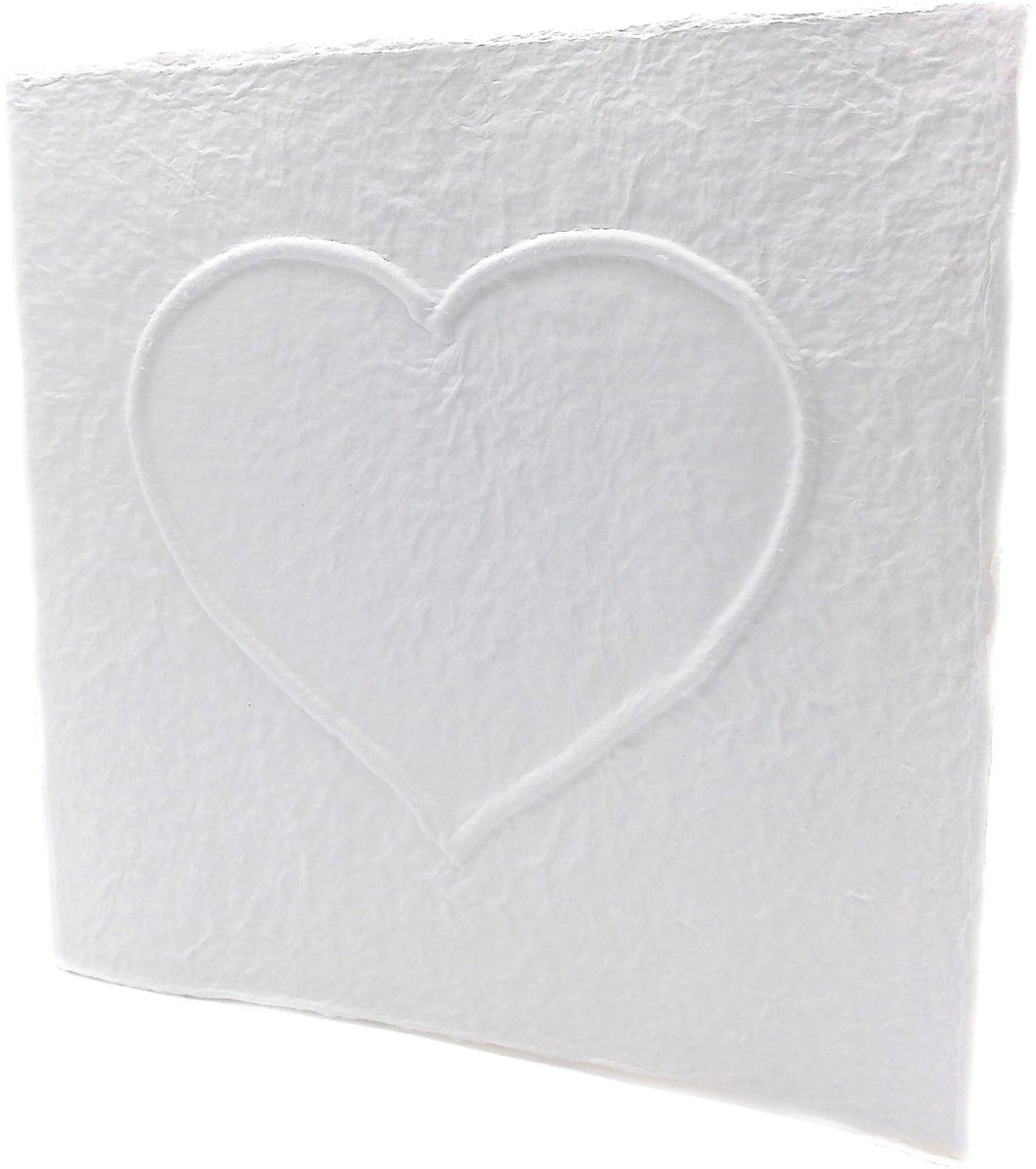 Omgoods - Fotoalbum 'Hart' 23 x 23 cm - Voor Persoonlijke Herinneringen
